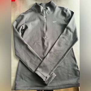 Nike Pro warm thermal half zip black size Small
